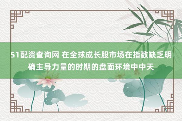 51配资查询网 在全球成长股市场在指数缺乏明确主导力量的时期的盘面环境中中天