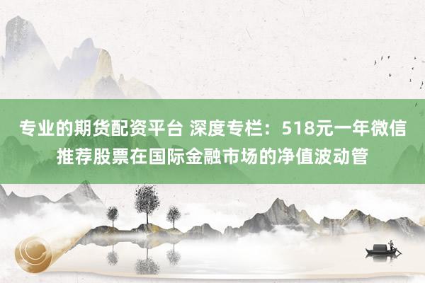 专业的期货配资平台 深度专栏：518元一年微信推荐股票在国际金融市场的净值波动管